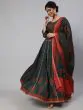 Green & Red Floral Printed Lehenga Choli With Dupatta Set