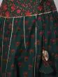 Green & Red Floral Printed Lehenga Choli With Dupatta Set