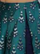 Teal Blue Gold Zari Work Lehenga Choli With Tie & Dye Dupatta