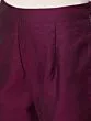 Purple Gold Printed Kurta Pant With Dupatta Set