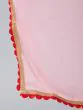 Red & Pink Dobby Woven Design Lehenga Choli With Dupatta Set