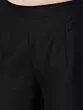 Black & Gold Foil Printed A-Line Kurta With Sharara Set