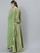 Green Gold Foil Printed Lehenga Choli With Dupatta