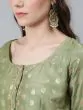 Green Gold Foil Printed Lehenga Choli With Dupatta