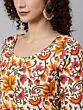 Multicolor Floral Printed Kurta Set With Embroidered Dupatta Set