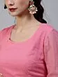 Pink & Green Gold Leheriya Printed Layered Lehenga Choli With Dupatta Set