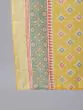 Green & Yellow Printed Straight Kurta & Palazzo With Dupatta Set