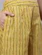 Light Green & Yellow Printed Straight Kurta & Palazzo With Dupatta Set