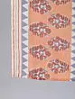 Orange & Grey Printed Straight Kurta & Palazzo With Dupatta Set