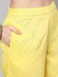 Yellow & Red Placement Printed Kurta & Palazzo With Dupatta Set