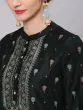 Dark Green & Rust Placement Printed Straight Kurta With Palazzo Set