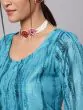Blue & Mustard Printed Kurta & Palazzo With Dupatta Set