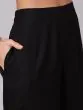 Black Sliver Printed Straight Kurta With Palazzo Set