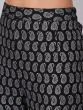 Black Sliver Printed Anarkali & Pant With Koti Set