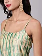Cream Shibori Print Kurta Pant With Dupatta