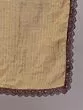 Brown & Orange Floral Printed Gathered Kurta And Sharara With Dupatta Set