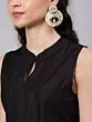 Black Gota Embroidered Straight Kurta With Palazzo Set