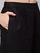 Black Gota Embroidered Straight Kurta With Palazzo Set