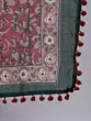 Maroon Floral Print Kurta Palazzo With Dupatta