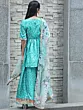 Green Bandhani Print Kurta Sharara With Dupatta