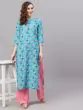 Blue Digital Printed Kurta
