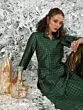 Green Gold Self Designed Straight Kurta
