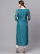 Blue Digital Print Kurta