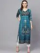 Blue Digital Print Kurta