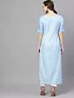 Aqua Blue Digital Print Kurta