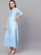 Aqua Blue Digital Print Kurta