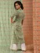 Green Floral Printed Botton Down Kurta