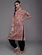 Women Printed Red & Green Printed Kurta