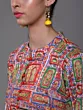 Women Printed Red & Green Printed Kurta