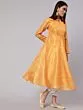 Yellow Printed Flared Anarkali