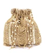 Golden Pearl Bridal Evening Party Wear Potli