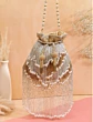 Golden Embellish Stone Designer Potli Bag