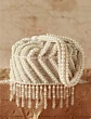 Handbeaded White Pearl Designer Potli Bag