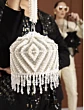 Handbeaded White Pearl Designer Potli Bag