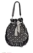 White Pearl Embellish on black Potli bag Party Wear