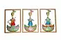 Handpainted Iron Tribal Musicians sardar frame Decorative Gift Item Showpiece for Home Decor