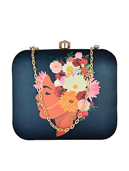 Women Flower Band Women Printed Clutch