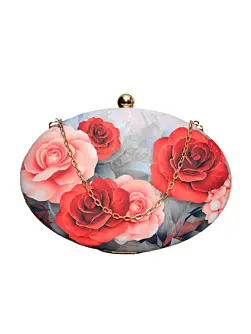 Woman Rosy Rose Clutch