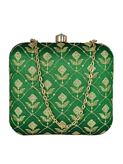 Woman Green Aesthetic Clutch