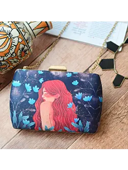 Woman Princess Of Flora Clutch