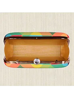 Women Geometric Printed Clutch