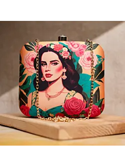 Women Lana Del Ray Printed Clutch