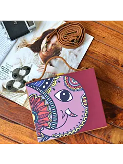 Woman Artistic Elephant Clutch
