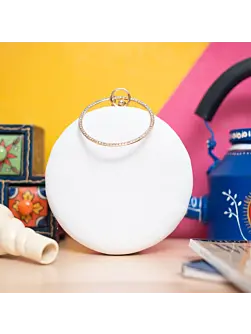 Women DIY Clutch In Round Shape