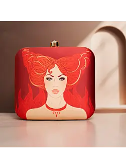 Woman Sun Sign Customized Clutch