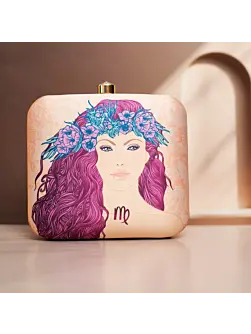 Women Virgo Sun Sign Customized Clutch
